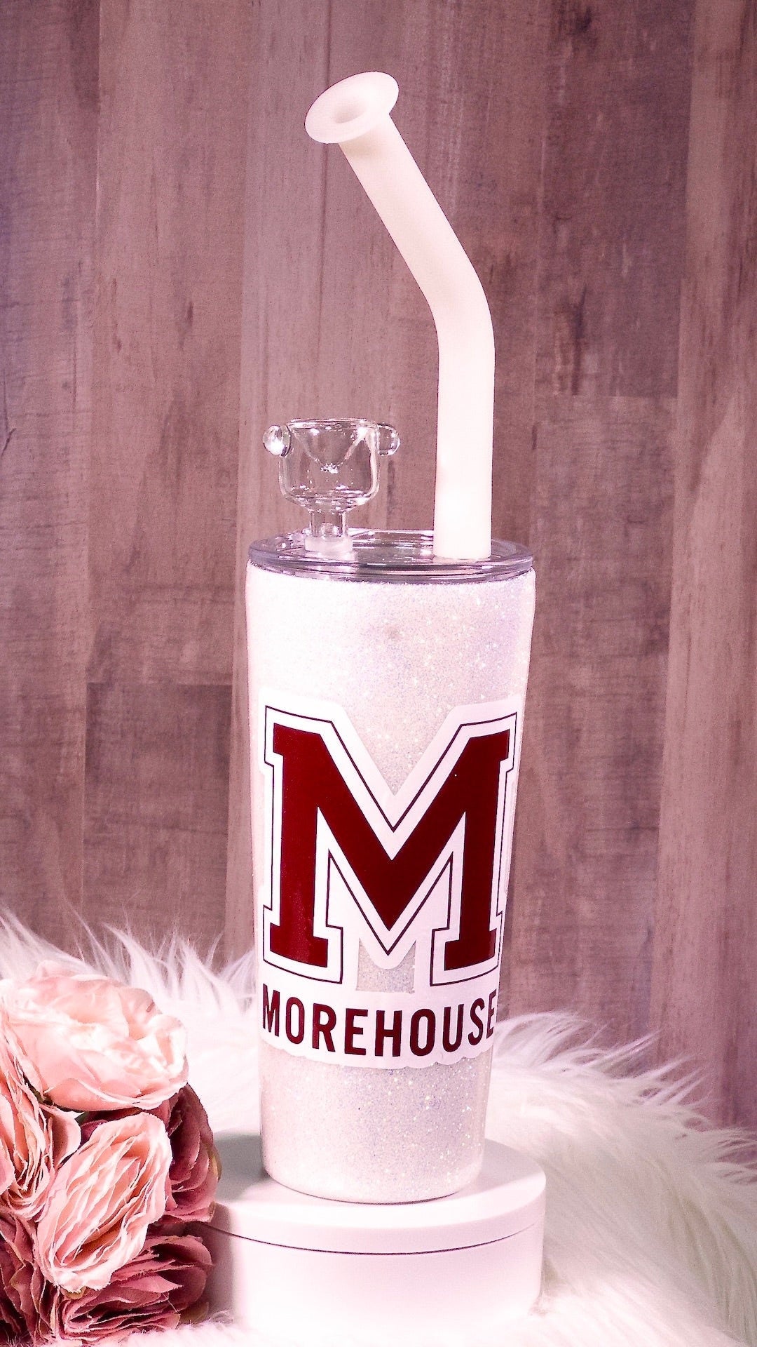 Morehouse College Glitter Tumbler