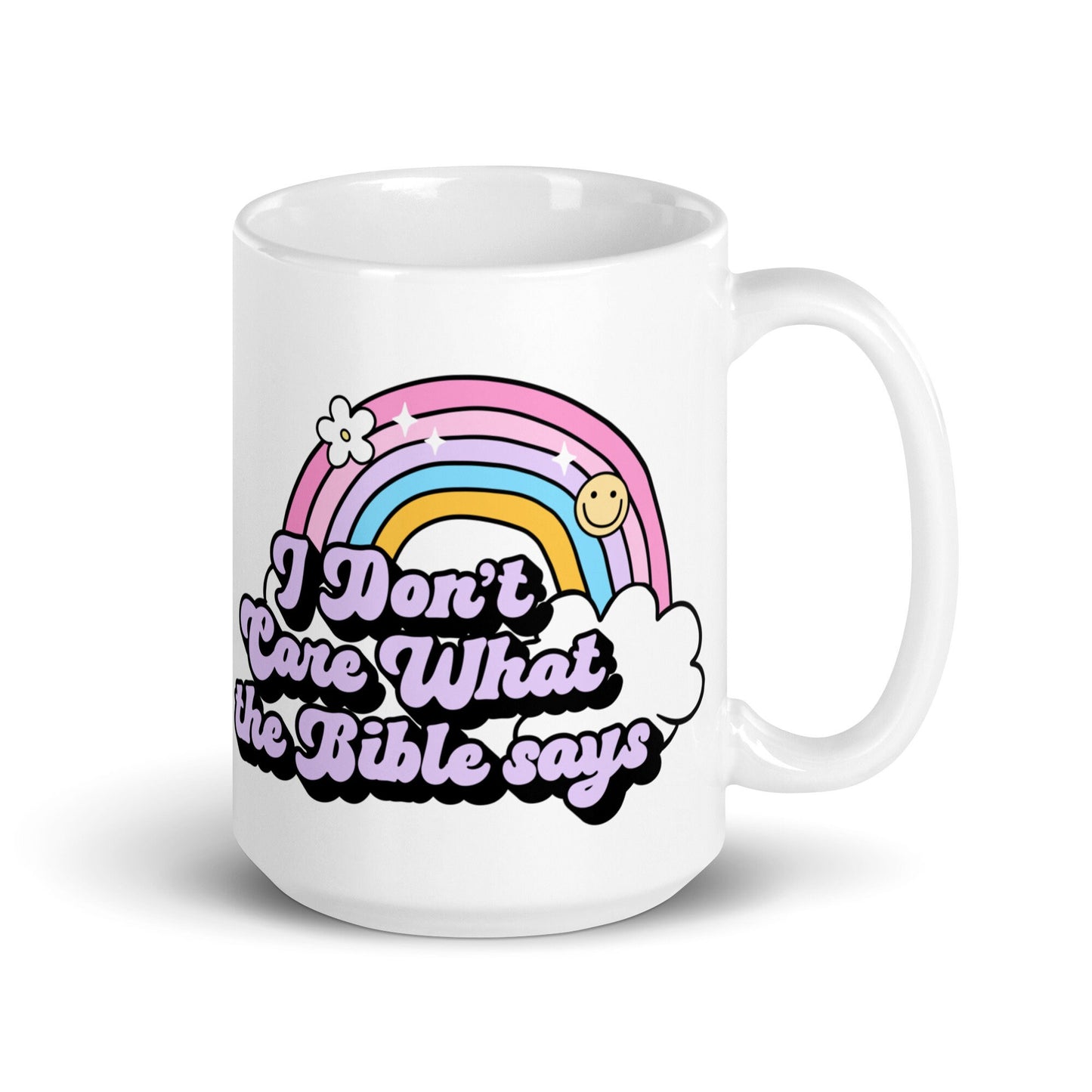 Don't Care Mug; Pro Choice Mug, Human Rights, Social Justice, Anti Religion, Feminist, Intersectionality, BLM, LGBTQIA