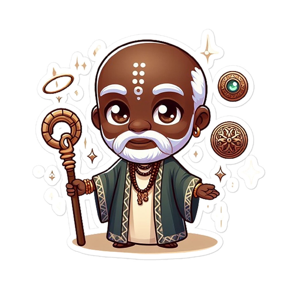 Obatala Chibi Orisha Sticker