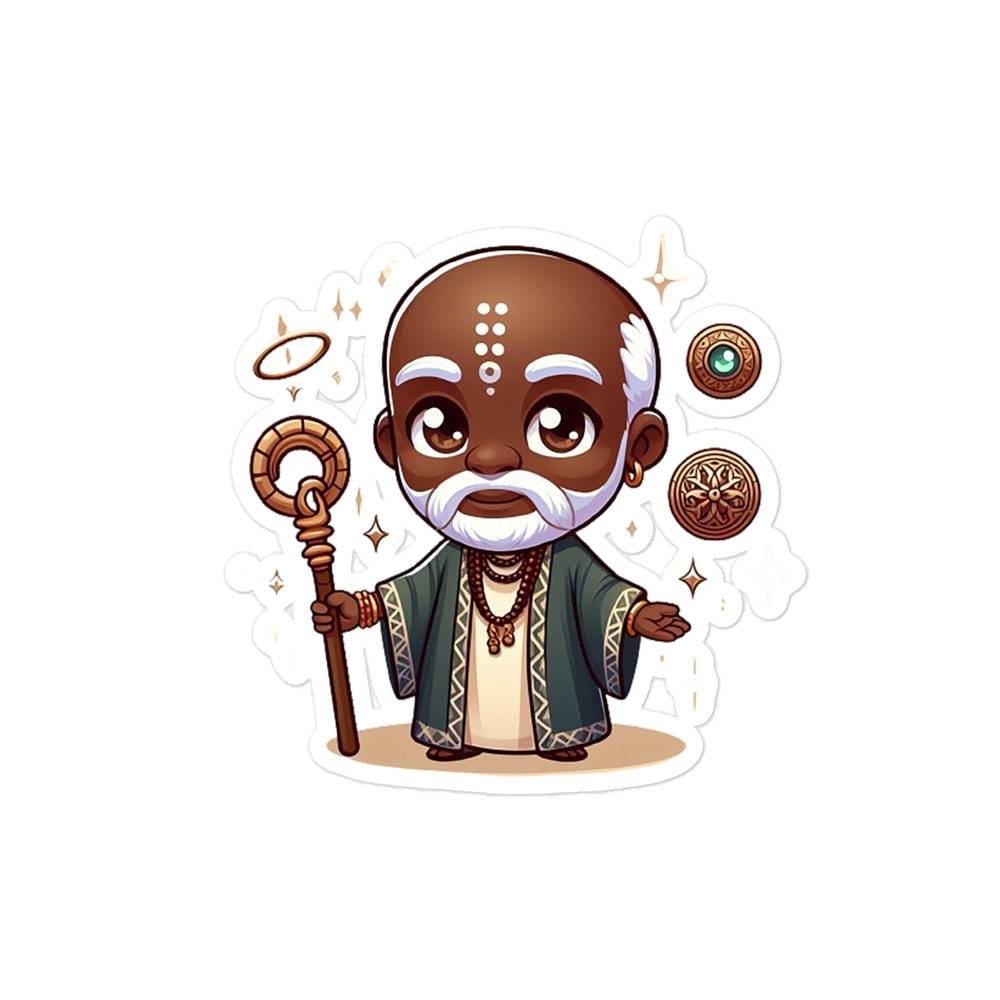 Obatala Chibi Orisha Sticker
