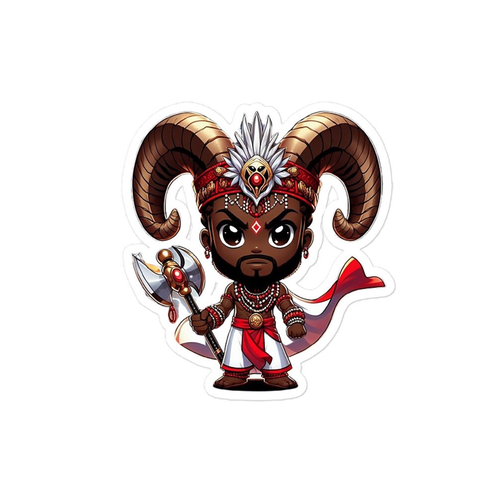 Chango Chibi Orisha Sticker