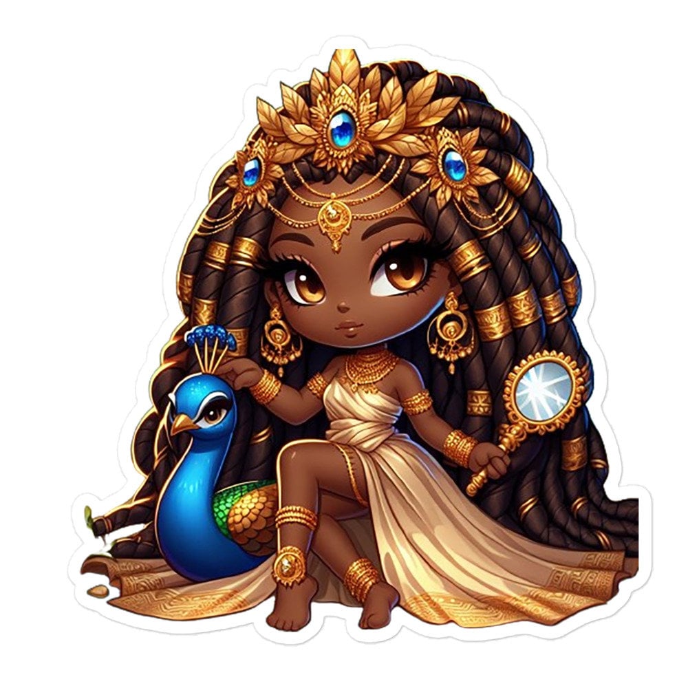 Oshun Chibi Orisha Sticker