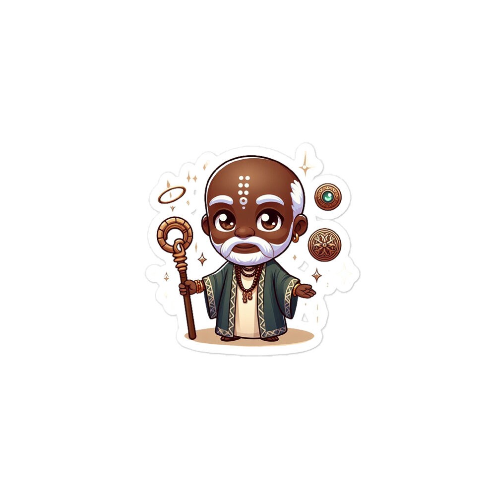 Obatala Chibi Orisha Sticker