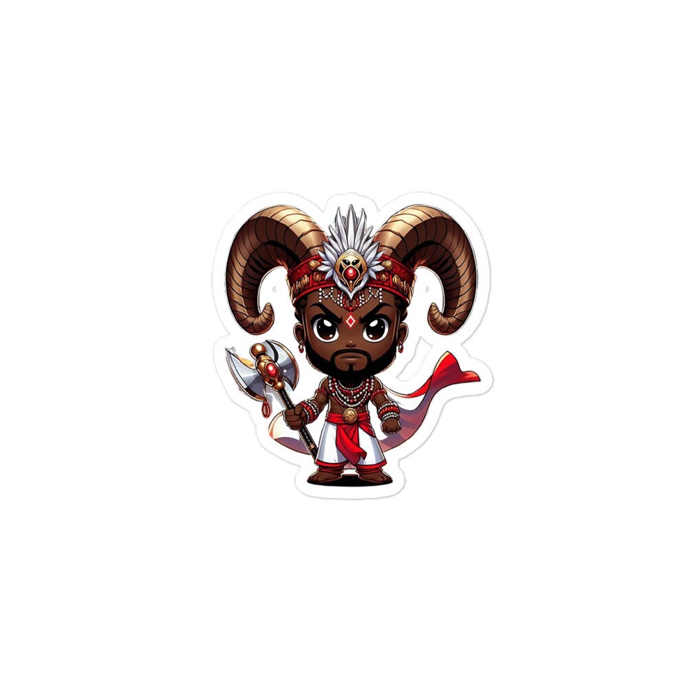 Chango Chibi Orisha Sticker