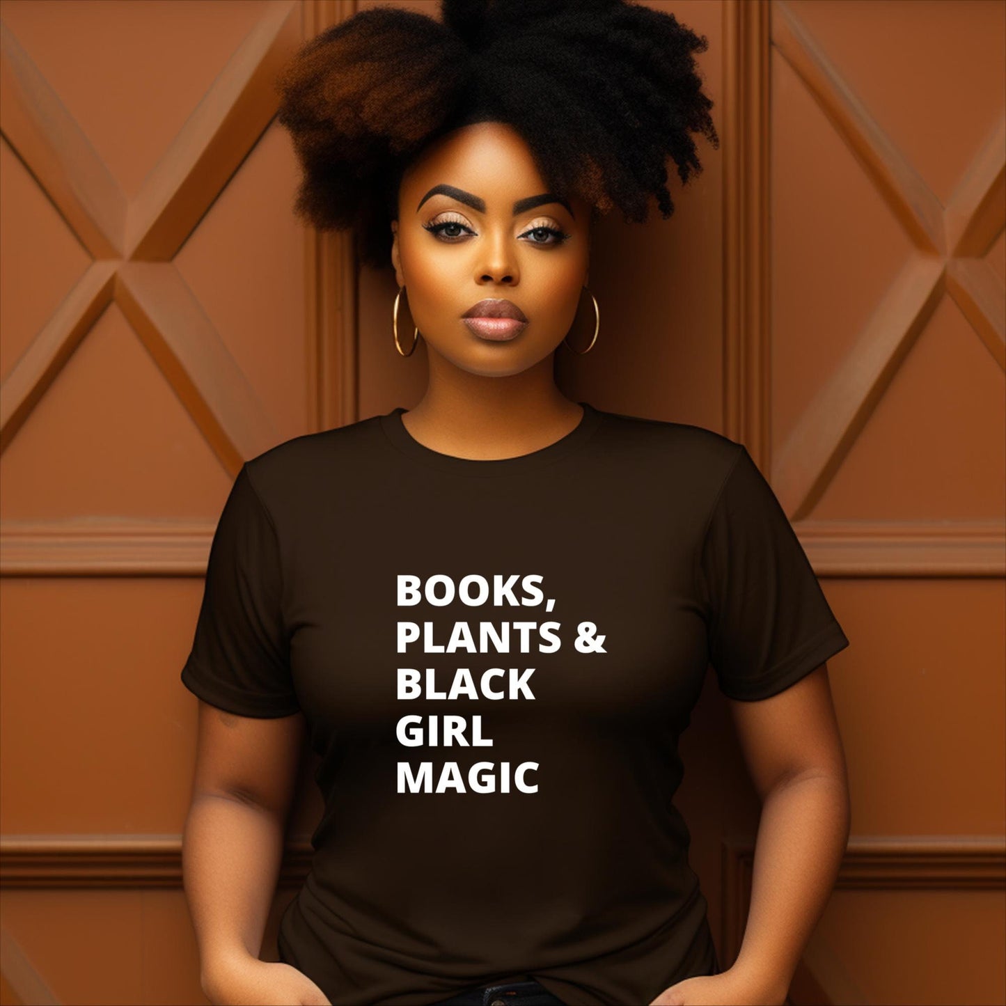 Books, Plants and Black Girl Magic Tshirt