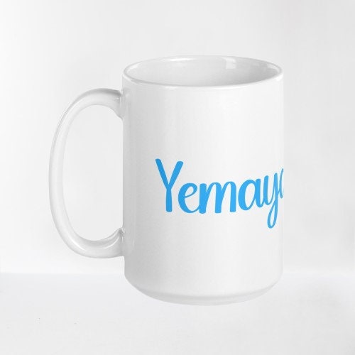 Yemaya Chibi Mug, Yemaya Chibi Mug, Chango Orisha Mug, Chibi Design, Afro-Cuban Deity Cup, Orisha Collection, Religious Gift