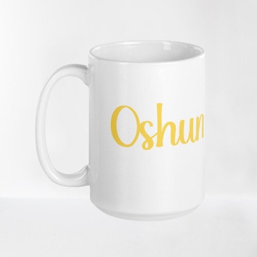 Oshun Orisha Mug, Orisha Collection, Religious Gift