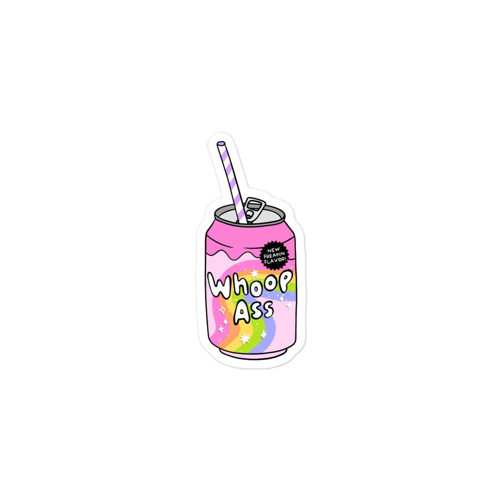 Can of Whoop Ass Sticker