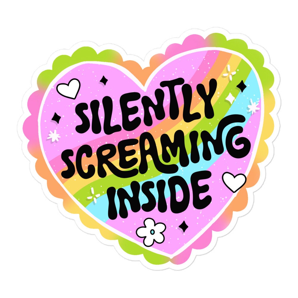 Silently Screaming Sticker