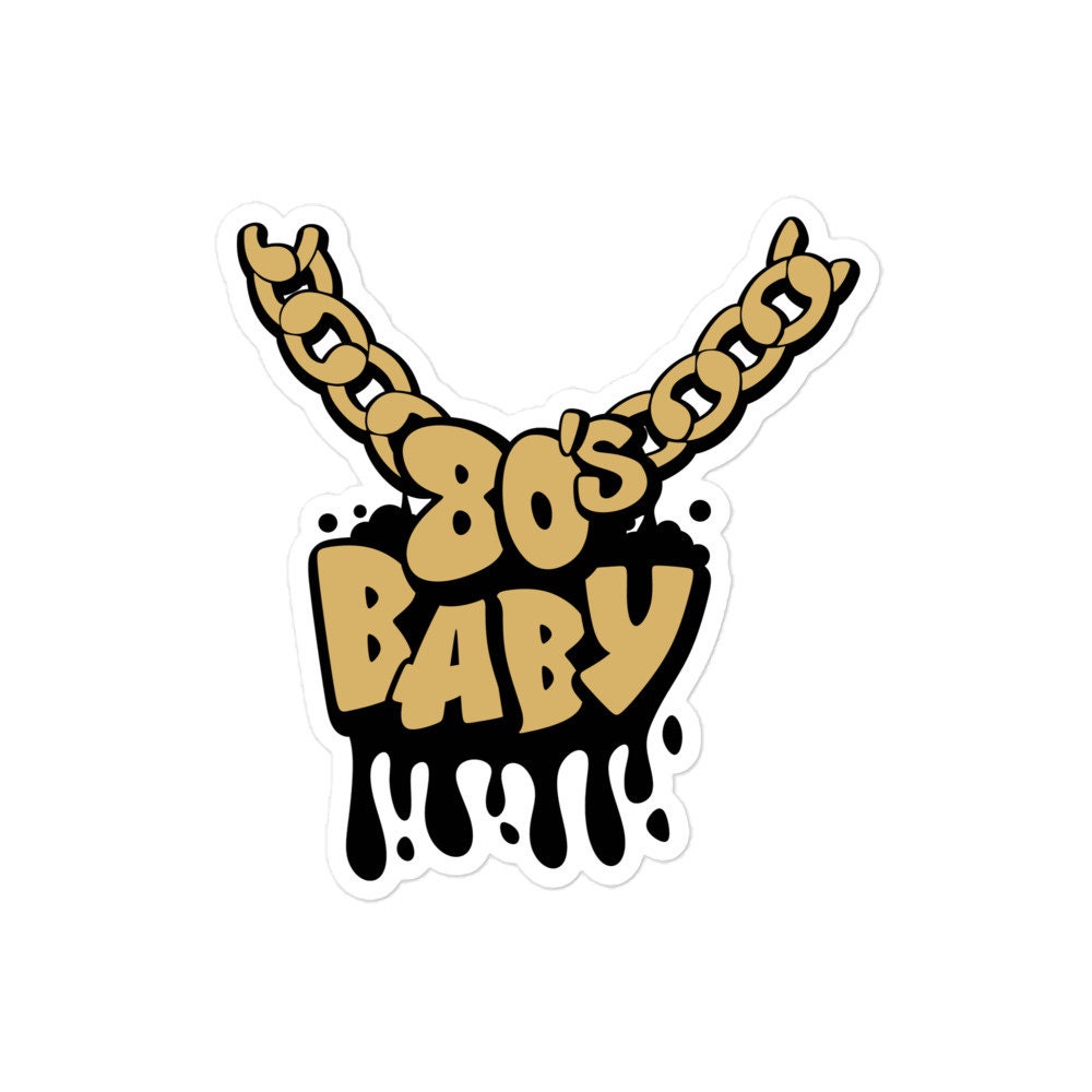 80s Baby Sticker