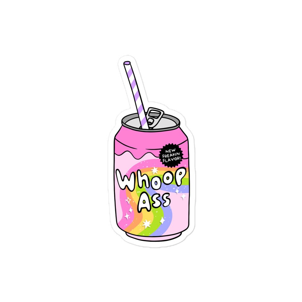 Can of Whoop Ass Sticker