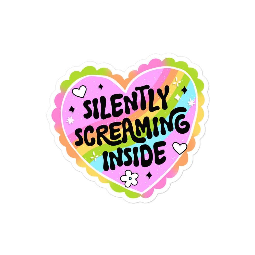 Silently Screaming Sticker