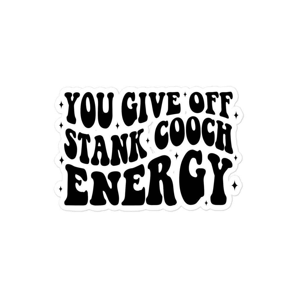 Stank Cooch Energy Sticker