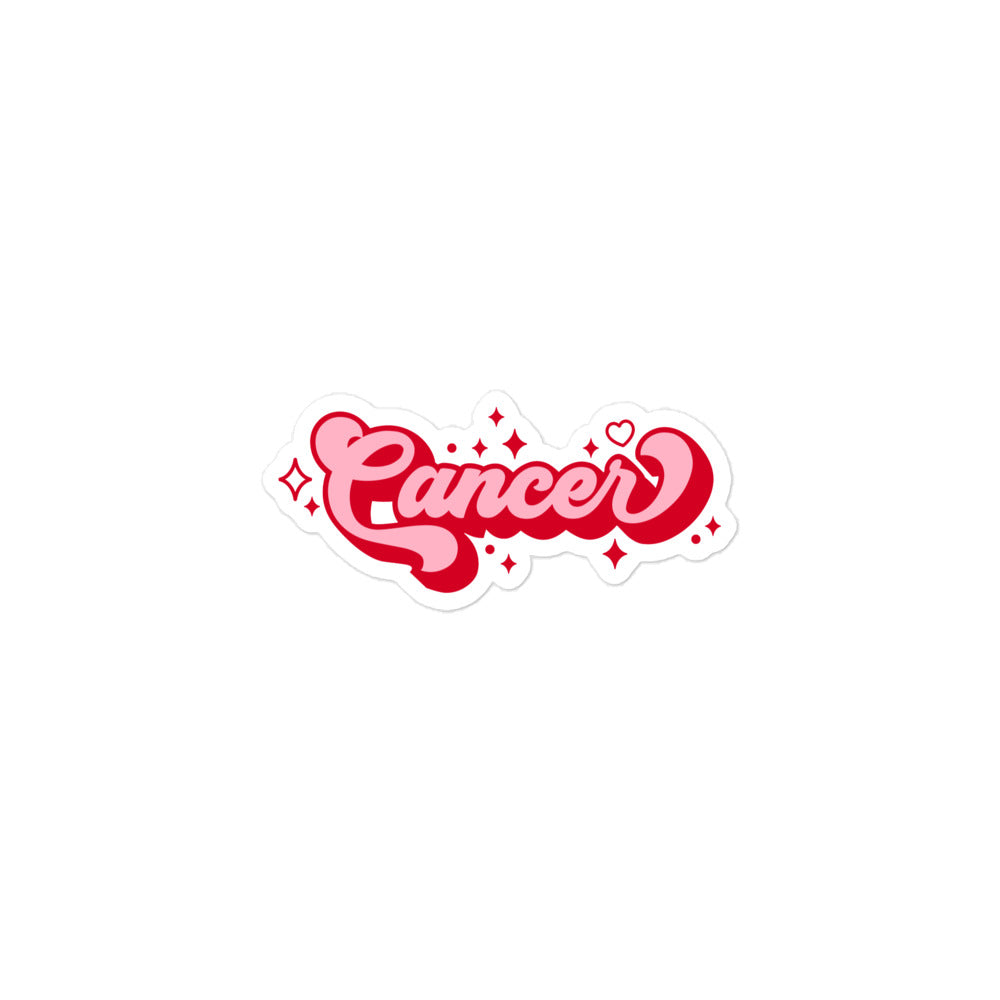 Cancer Zodiac Name Sticker