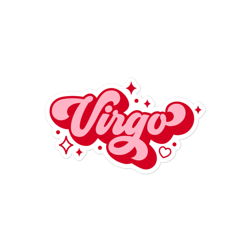 Virgo Zodiac Name Sticker