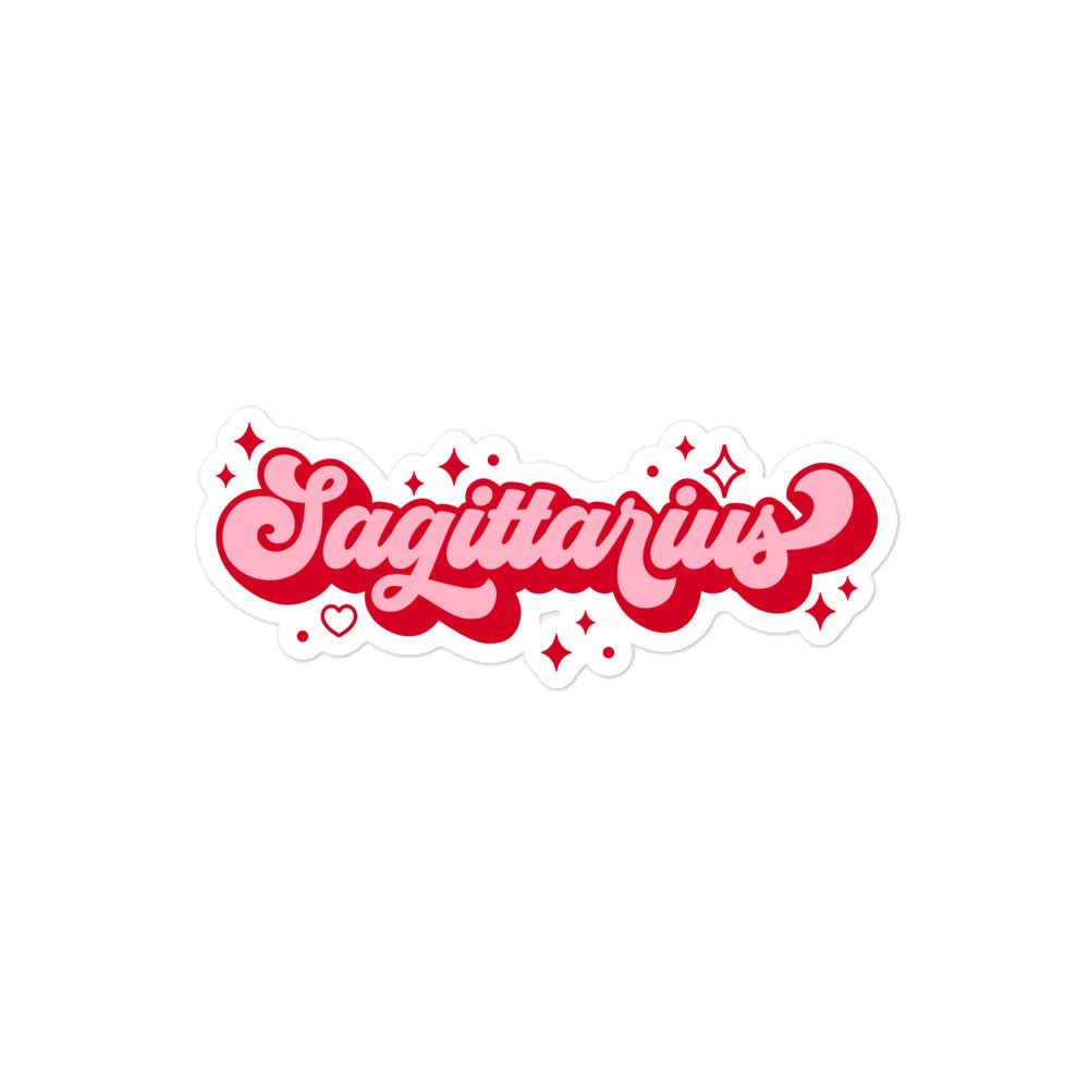 Sagittarius Zodiac Name Sticker