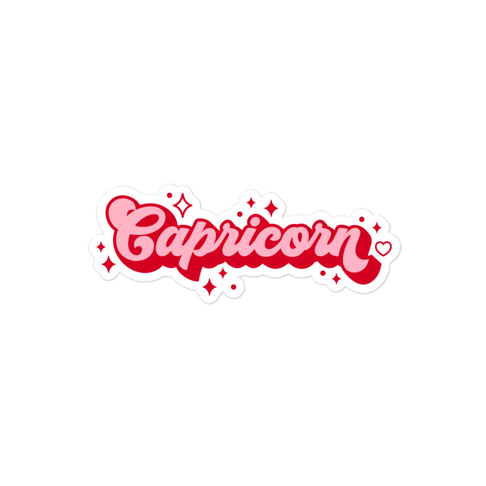 Capricorn Name Sticker