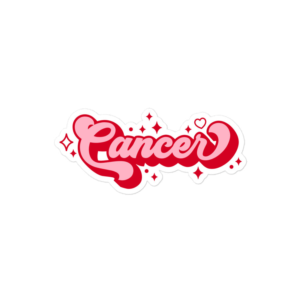 Cancer Zodiac Name Sticker