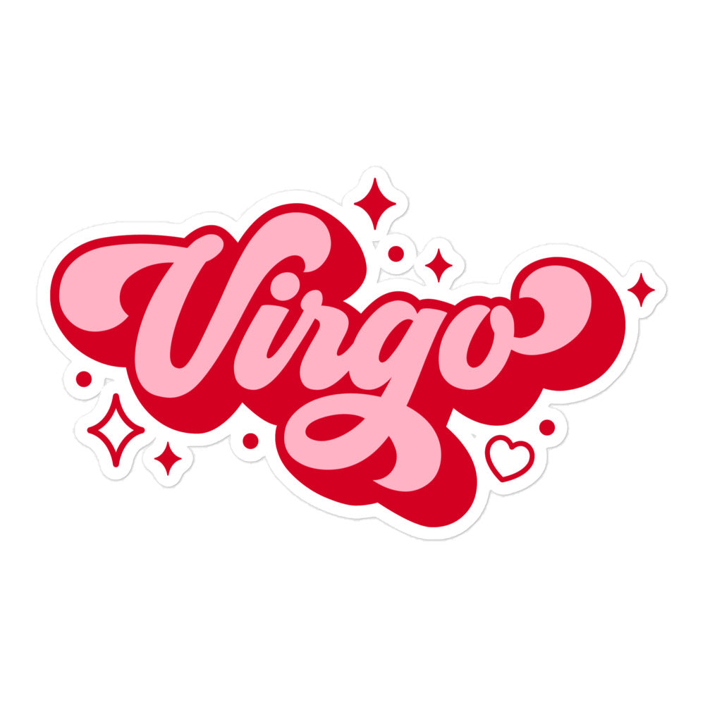 Virgo Zodiac Name Sticker