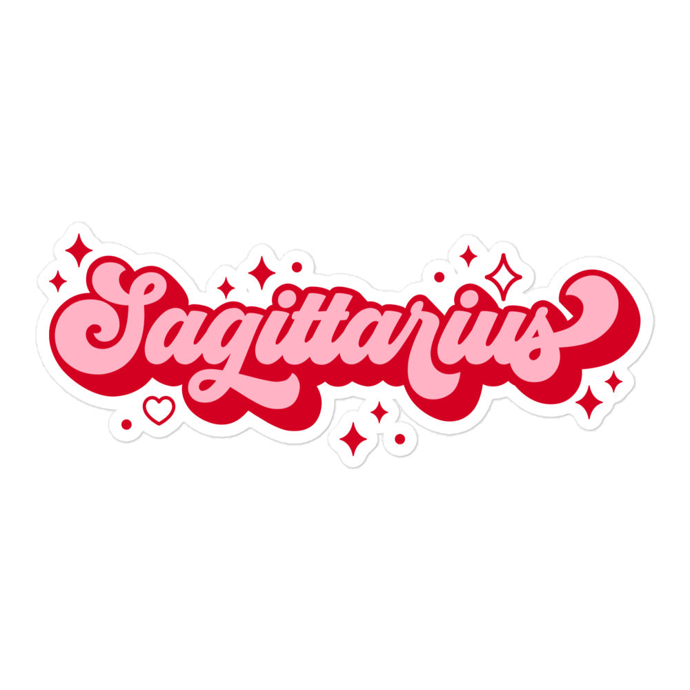 Sagittarius Zodiac Name Sticker