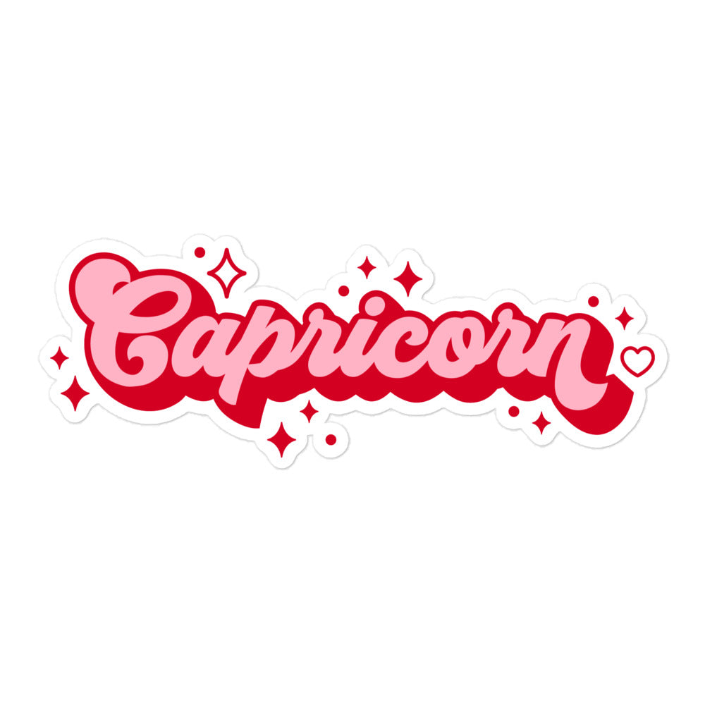 Capricorn Name Sticker