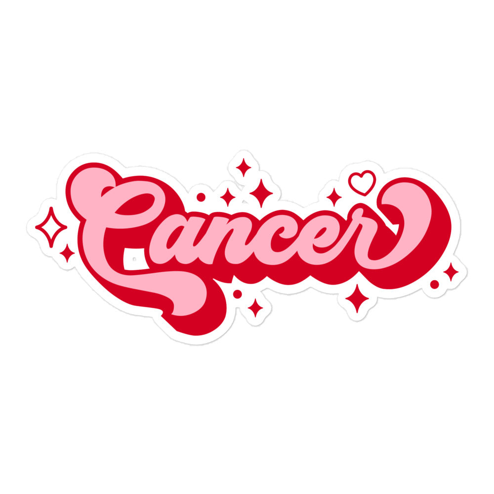 Cancer Zodiac Name Sticker