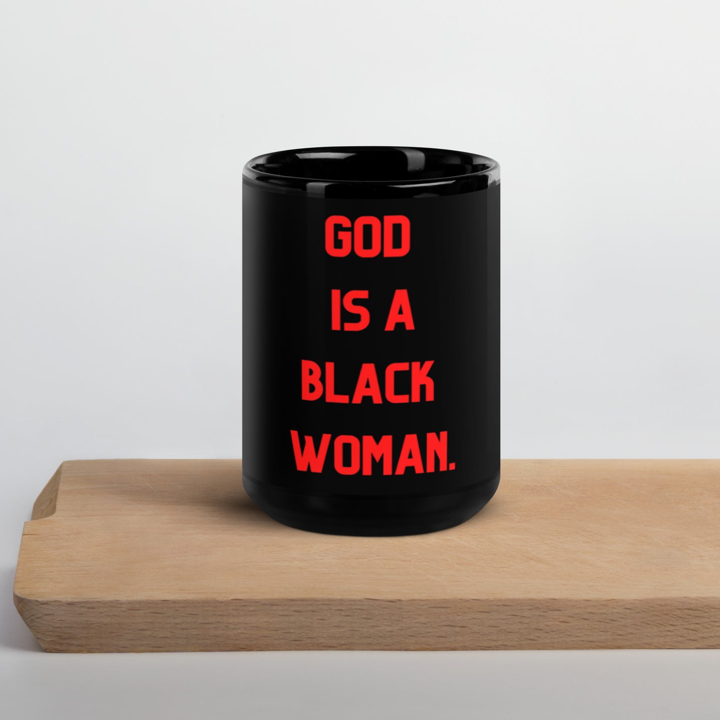 God Is a Black Woman Glossy Mug