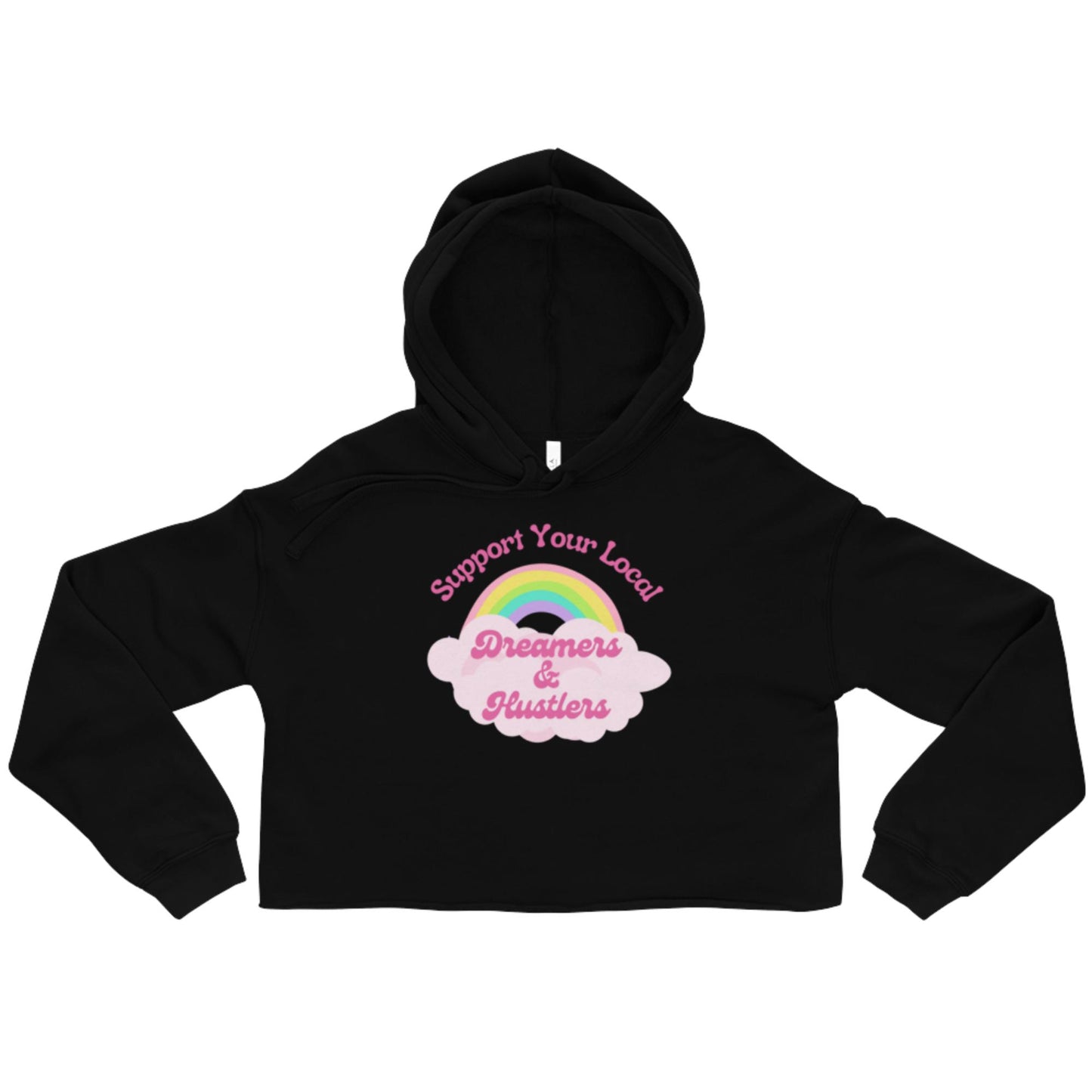 Dreamers & Hustlers Cropped Hoodie