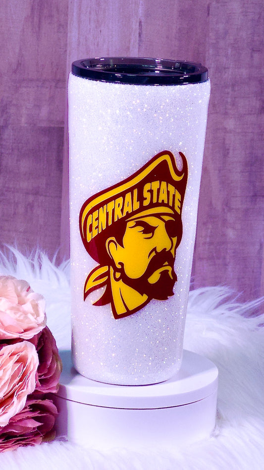 Central State University Glitter Tumbler