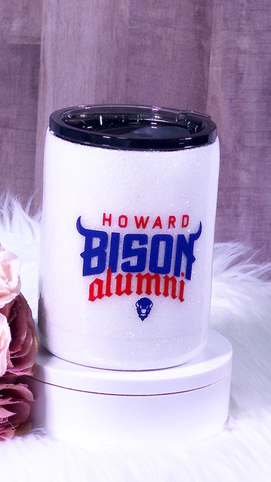 Lowball Howard University Glitter Tumbler