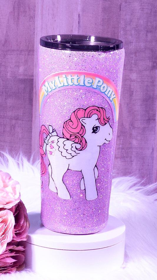 Nostalgia My Little Pony Glitter Tumbler