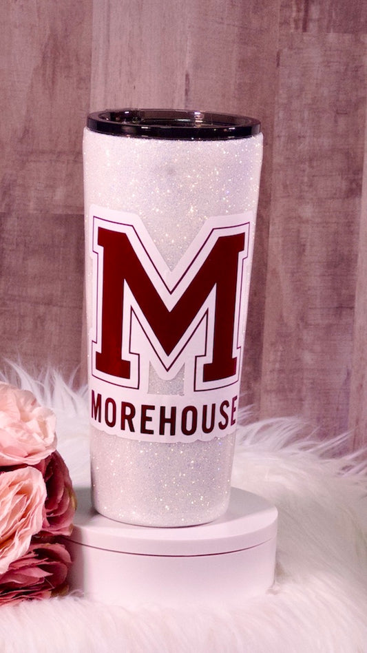 Morehouse College Glitter Tumbler