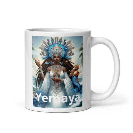 Divine Mother Yemaya Mug, Yemaya Mug, Divine Feminine Coffee Cup, African Goddess, Gift for Her, Spiritual Gift