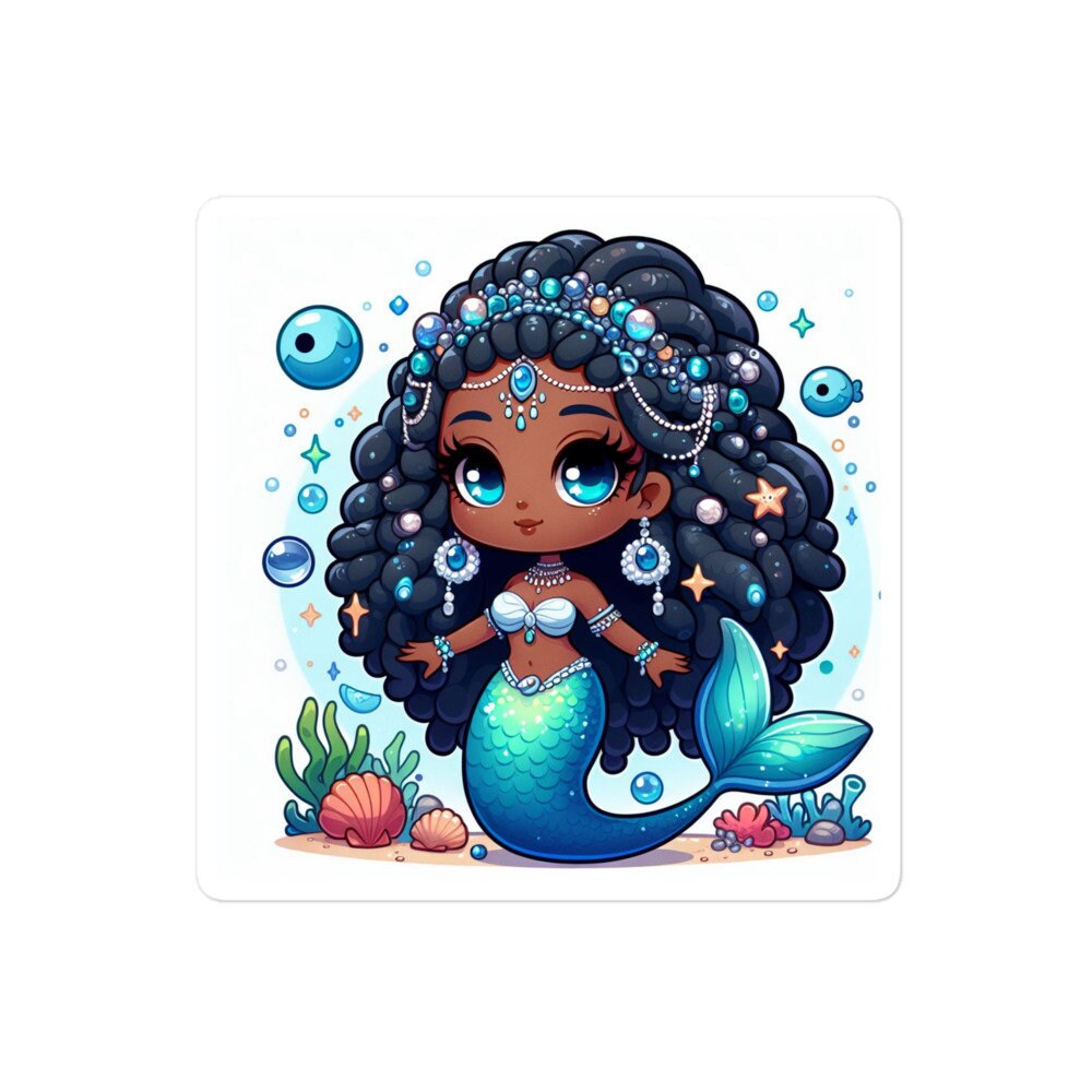 Yemaya Chibi Orisha Sticker