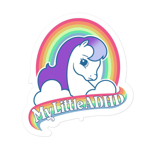 My Little ADHD Pony Sticker