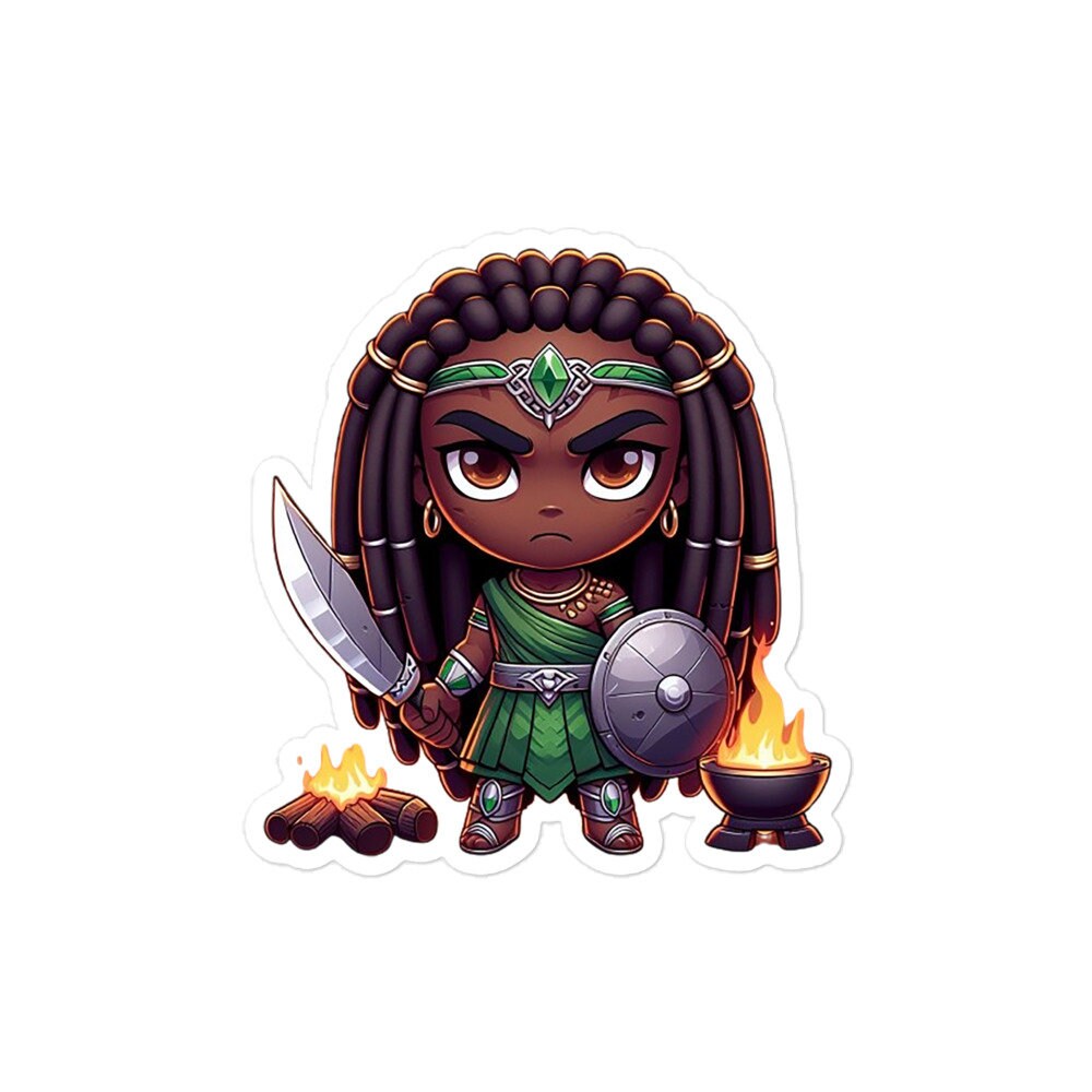 Ogun Chibi Orisha Sticker