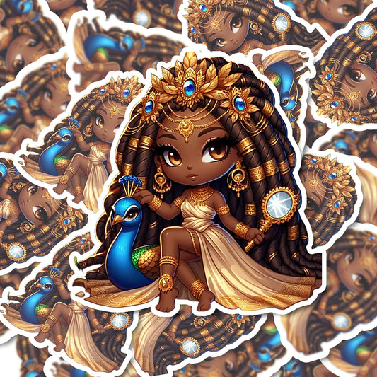 Oshun Chibi Orisha Sticker