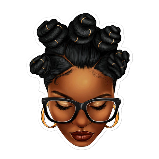 Bantu Knots Sticker