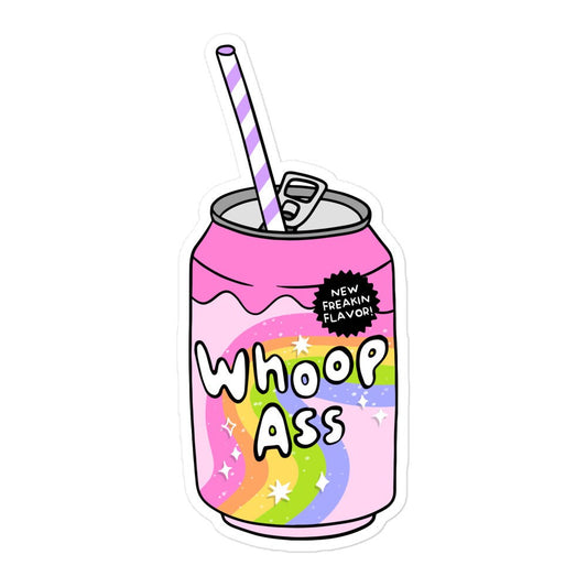 Can of Whoop Ass Sticker