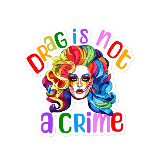 Drag Queen Pride Sticker, LGBTQ+ Sticker Decal, Pride Flag Decor, Drag Race Fan Gift