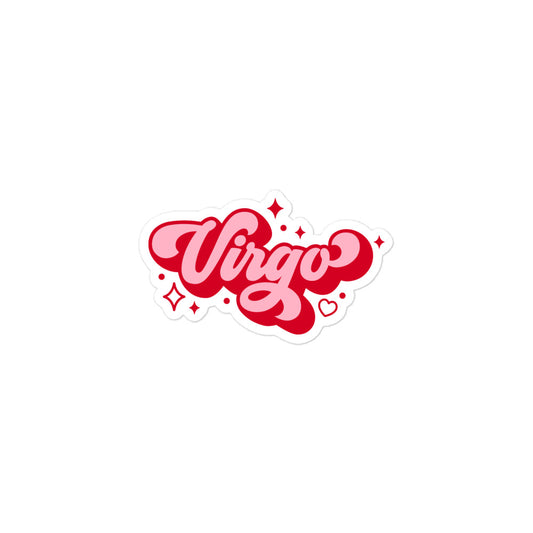 Virgo Zodiac Name Sticker