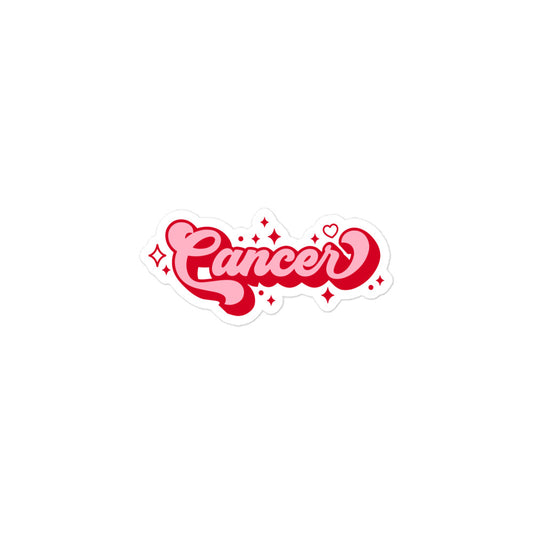 Cancer Zodiac Name Sticker